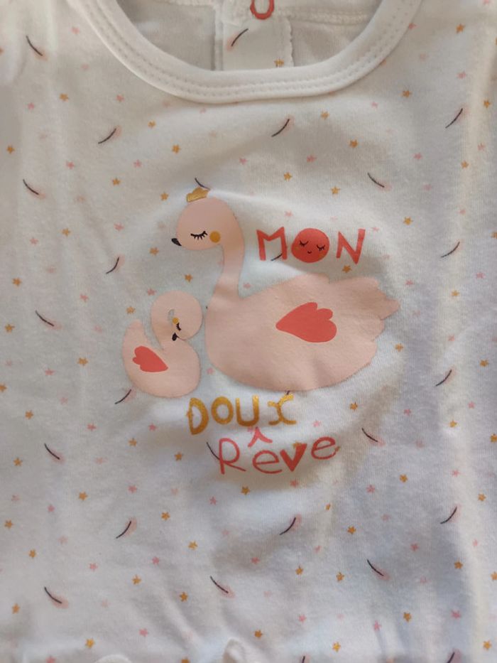 Pyjama cygnes 6 mois - photo numéro 2