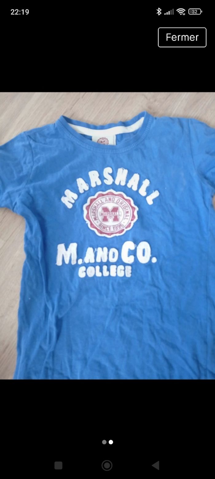 T-shirt garçon Marshall and original 10 ans - photo numéro 2