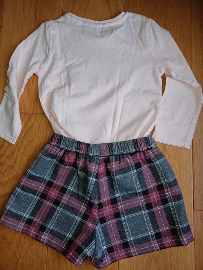 Ensemble short à carreaux et T-shirt à motifs - photo numéro 5