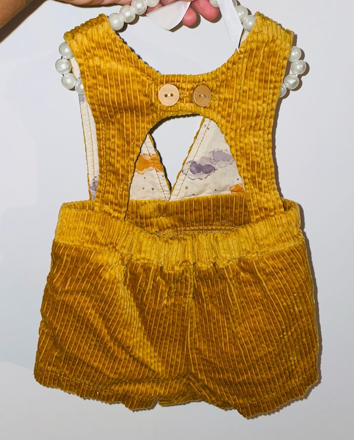 Combinaison short moutarde - photo numéro 2