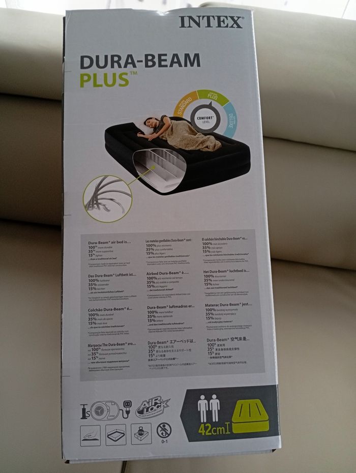 Matelas gonflable pour 2 personnes avec gonfleur électrique intégré - photo numéro 2