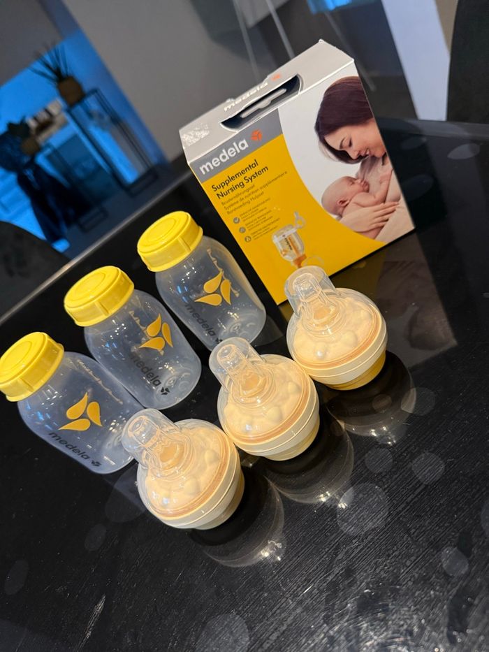 Lot biberons Medela Calma