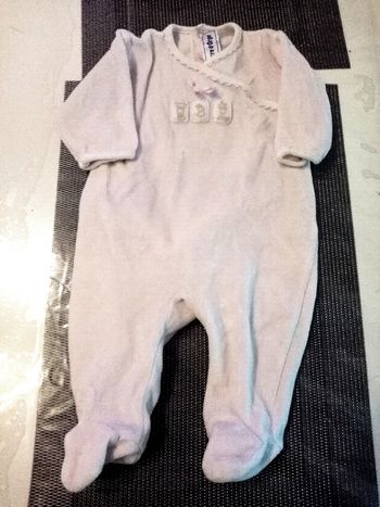 Grenouillere, pyjamas, fille, 3 mois, sucre d'orge