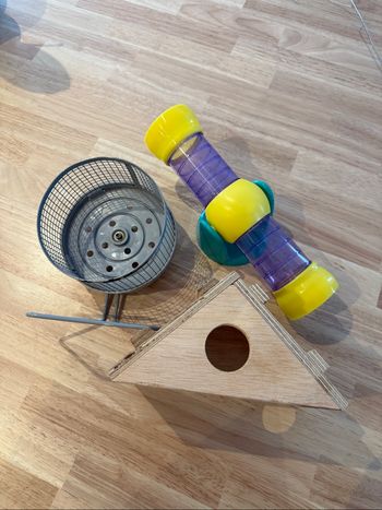 Lot de 3 accessoires pour cage à hamster