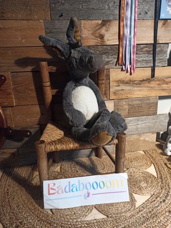 Peluche grand âne les baba bou Moulin roty tbe