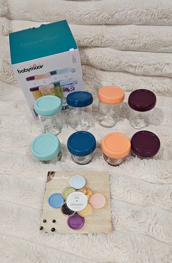 Lot de 8 pots en verre Babybols babymoov 