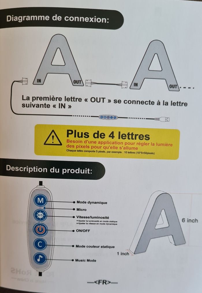 Lot de 3 chiffres lumineux (2-6-7) couleurs changeantes USB - photo numéro 5