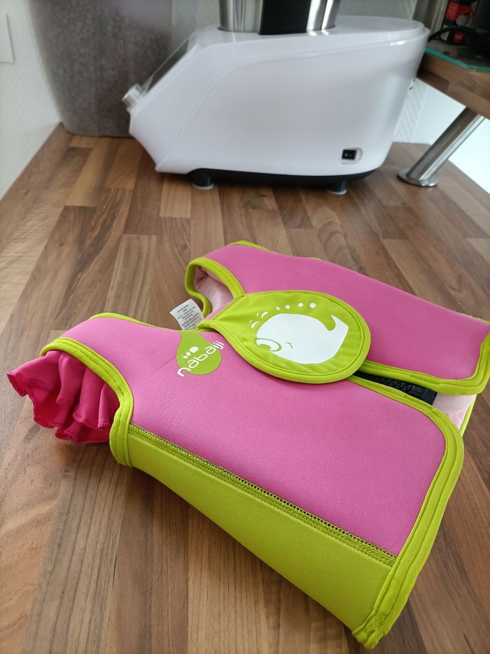 Gilet de flottaison piscine Nabaiji 15-18 kg rose anis - photo numéro 4