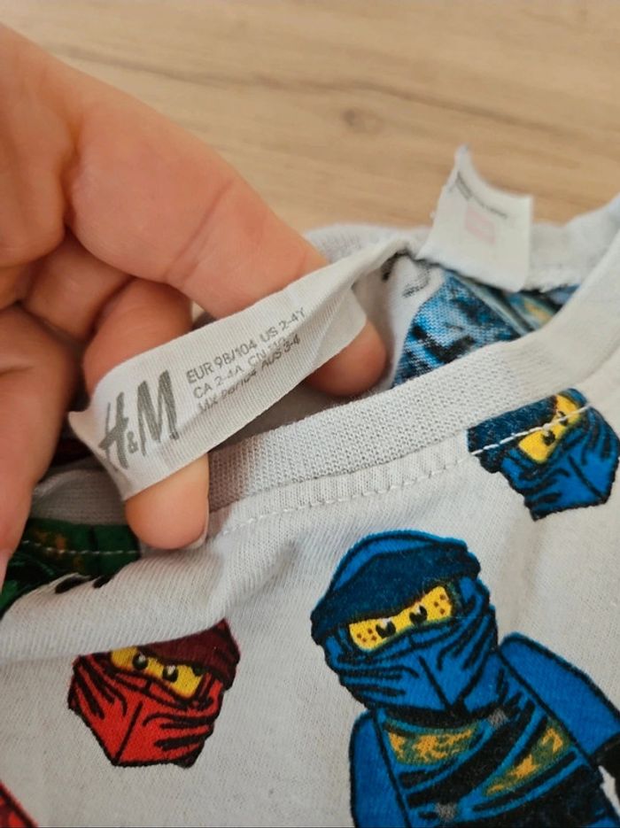 T-shirt ningago h&m 2/4 ans - photo numéro 3