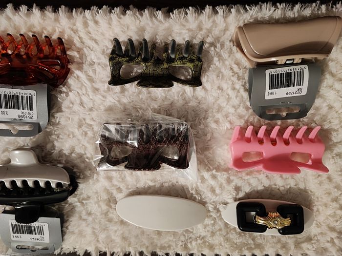 Lot de 14 pinces et barettes cheveux fille