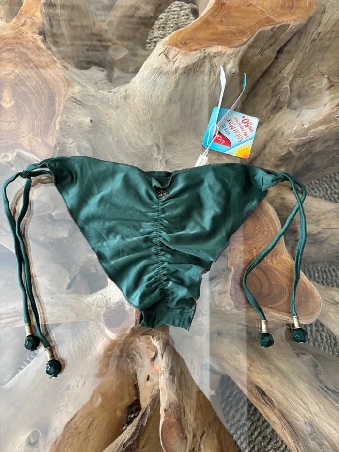 Bas de maillot de bain femme vert bijou Cia maritima - photo numéro 3