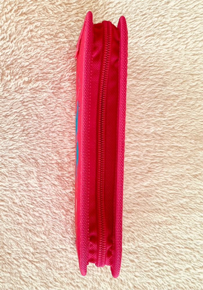 Trousse à crayons rose, papillons fleurs Hertlitz à rabats - photo numéro 3