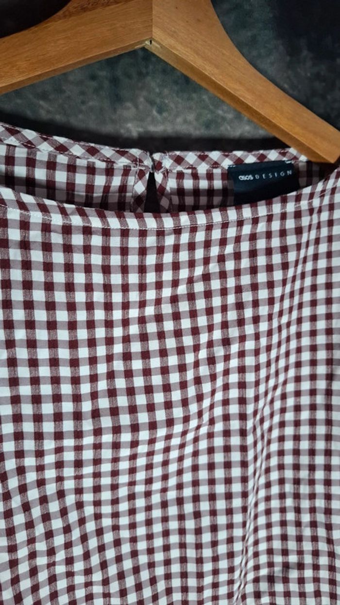 Top vichy marron - photo numéro 4