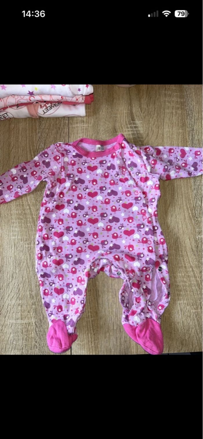 Lot pyjamas en coton bébé 3 mois - photo numéro 8