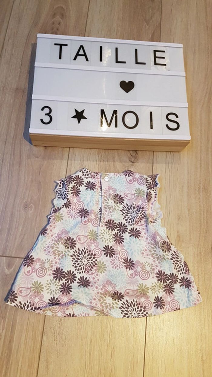 Tee shirt manches courtes Taille 3 mois - photo numéro 2