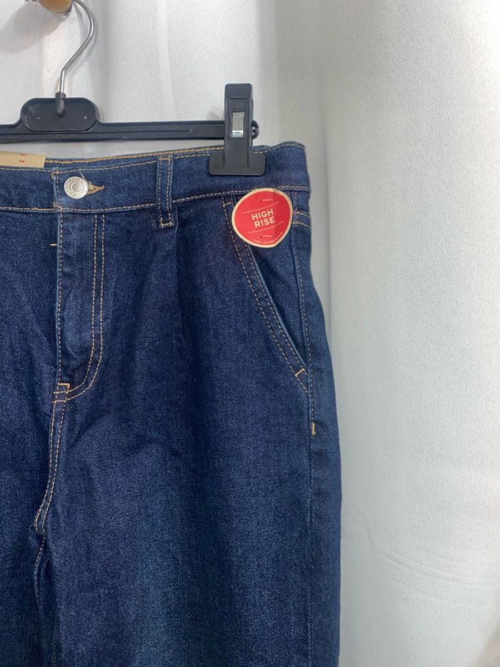 Jean bleu foncé slim taille haute ajustable Levi’s taille 14 ans neuf - n23m - photo numéro 2