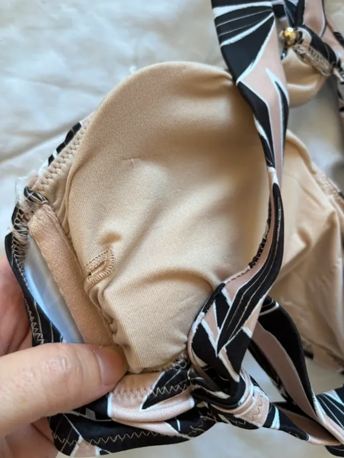 Lot 6 maillots de bain bikini bas et haut motifs multicolores pailleté Penti taille XS/34 neuf - photo numéro 7