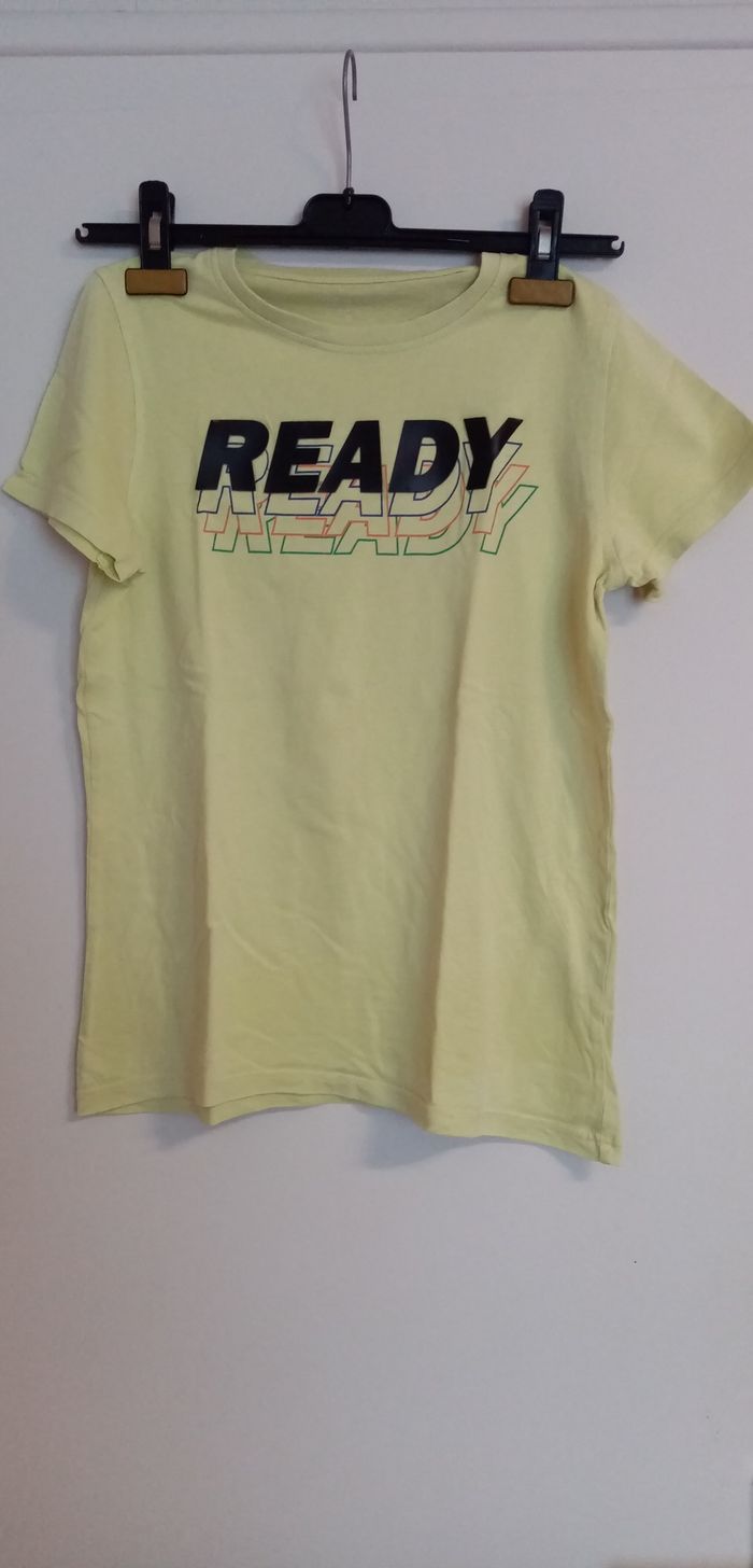 t-shirt jaune ready garçon