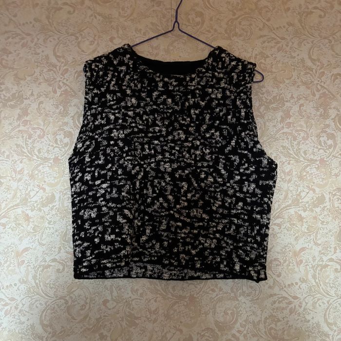 T-shirt Zara • noir & blanc • 36 🌿