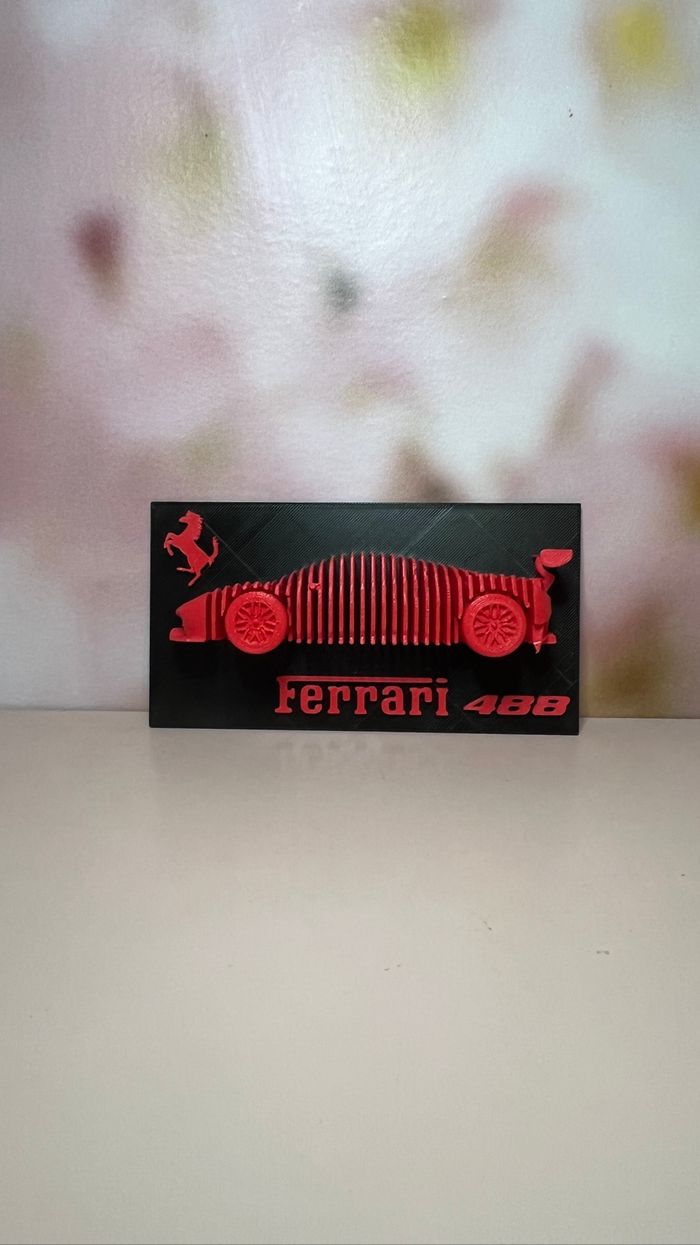 Sculpture en couches Ferrari 488 - photo numéro 3