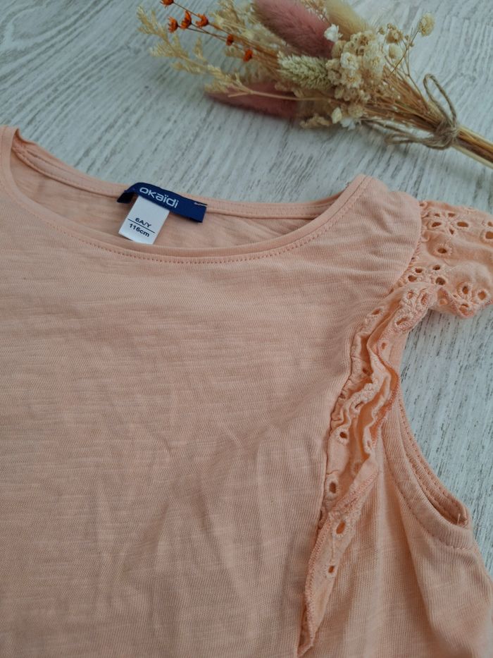 Joli tee shirt Okaïdi fille 6 ans - photo numéro 4