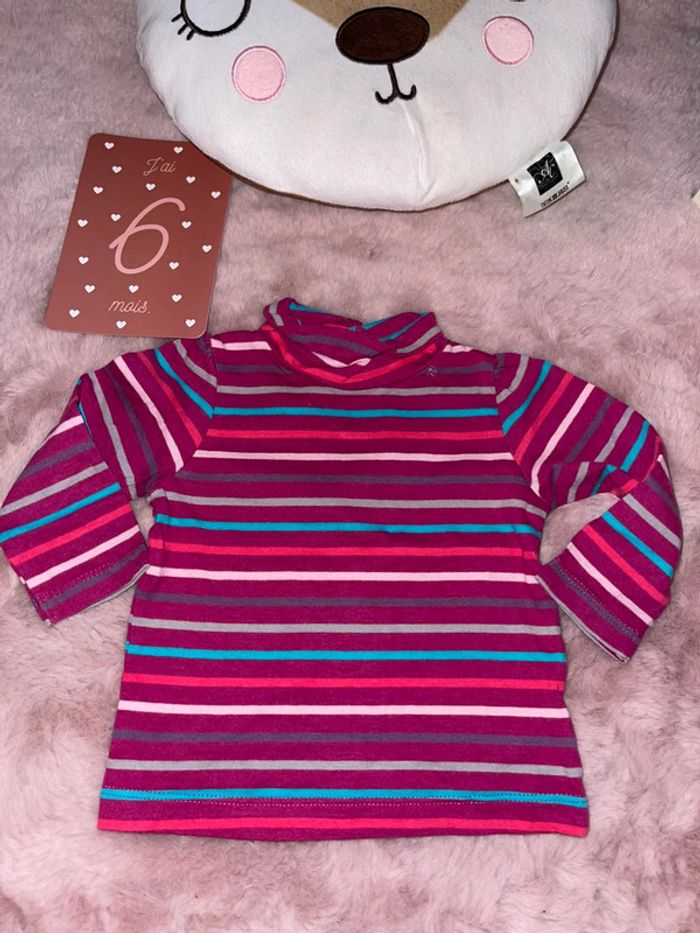 Lot de 4 tee shirt col roulé 6 mois obaidi - photo numéro 5