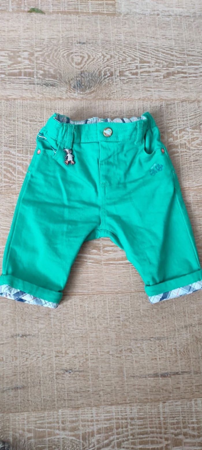 Pantalon sergent major 3 mois couleur menthe - photo numéro 2