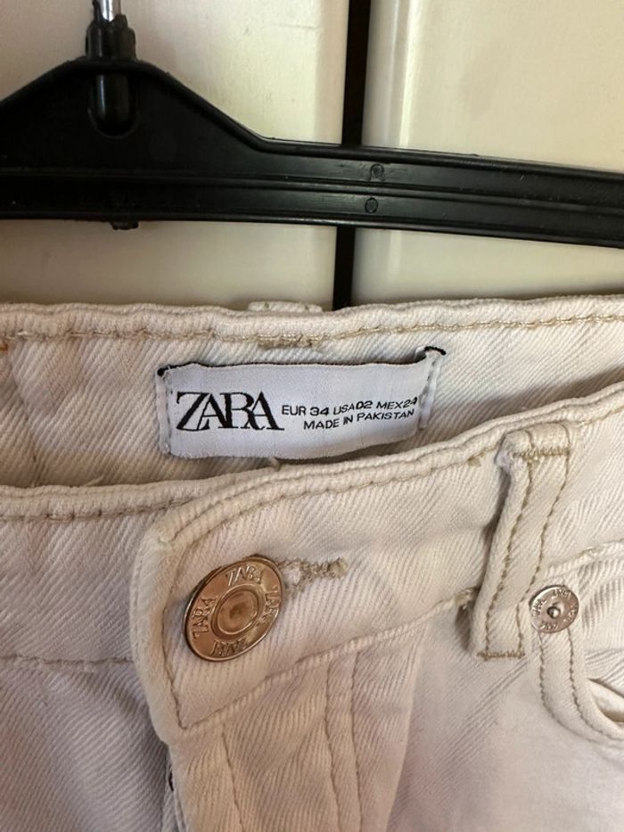 Jean blanc Zara 34 - photo numéro 2