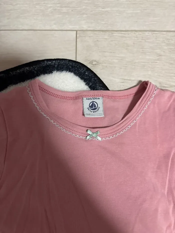 T shirt petit bateau rose 4 ans 104cm - photo numéro 2