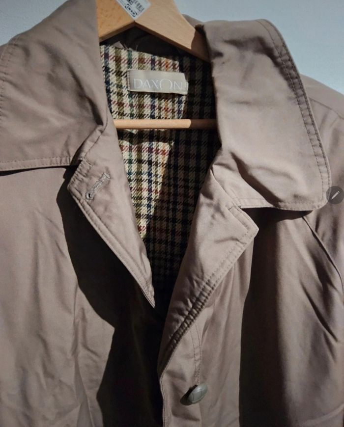 💼 Blouson marron Daxon • Doublure écossaise chaude • Style vintage chic - photo numéro 3