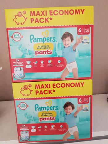 2 Pampers Premium Pants Taille 6
