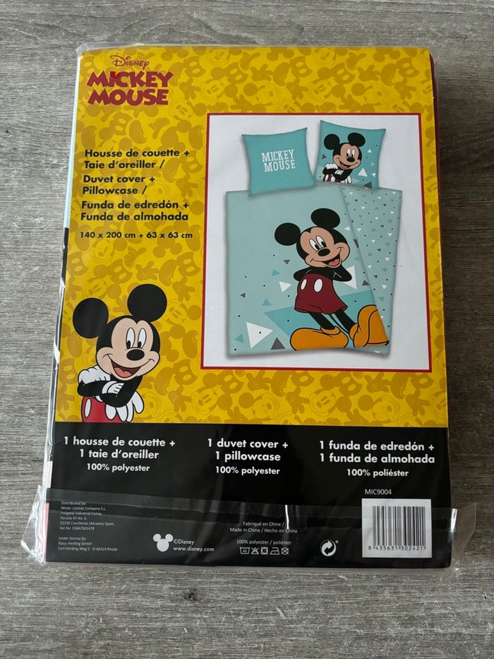 Housse de couette+oreiller Mickey 140x200