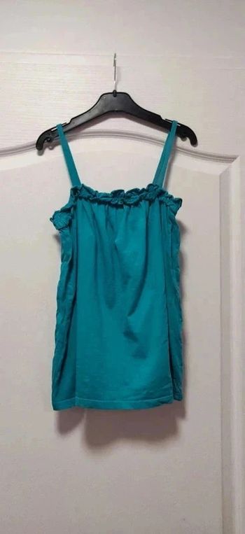 Top bretelles vert La Redoute 14 ans