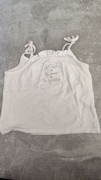 Débardeur bébé fille 12 mois