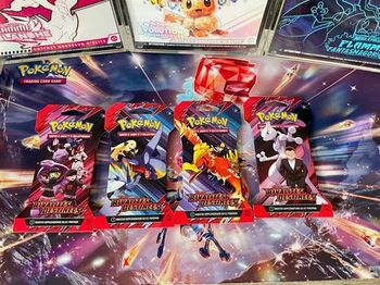 Artset EV10 scellé, 4 boosters Pokémon Rivalités destinés