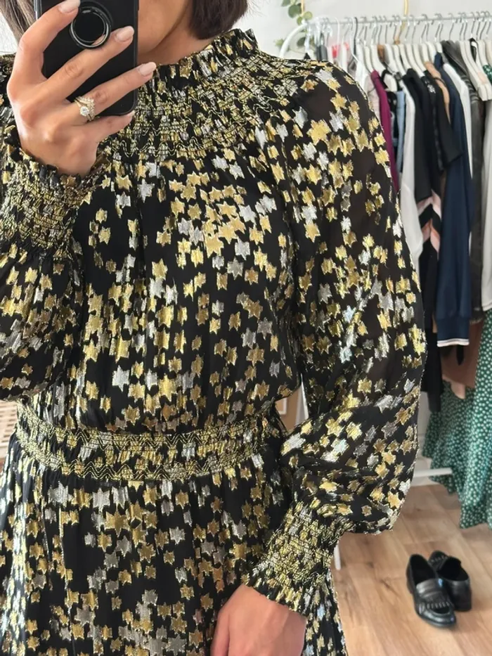 Robe Michael Kors noire dorée et argentée taille 36 - photo numéro 4