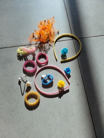 Lot accessoires cheveux pour fille chouchou serre tête barrettes