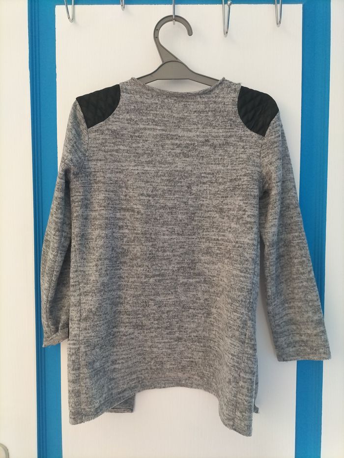 Gilet mi-long gris - photo numéro 3