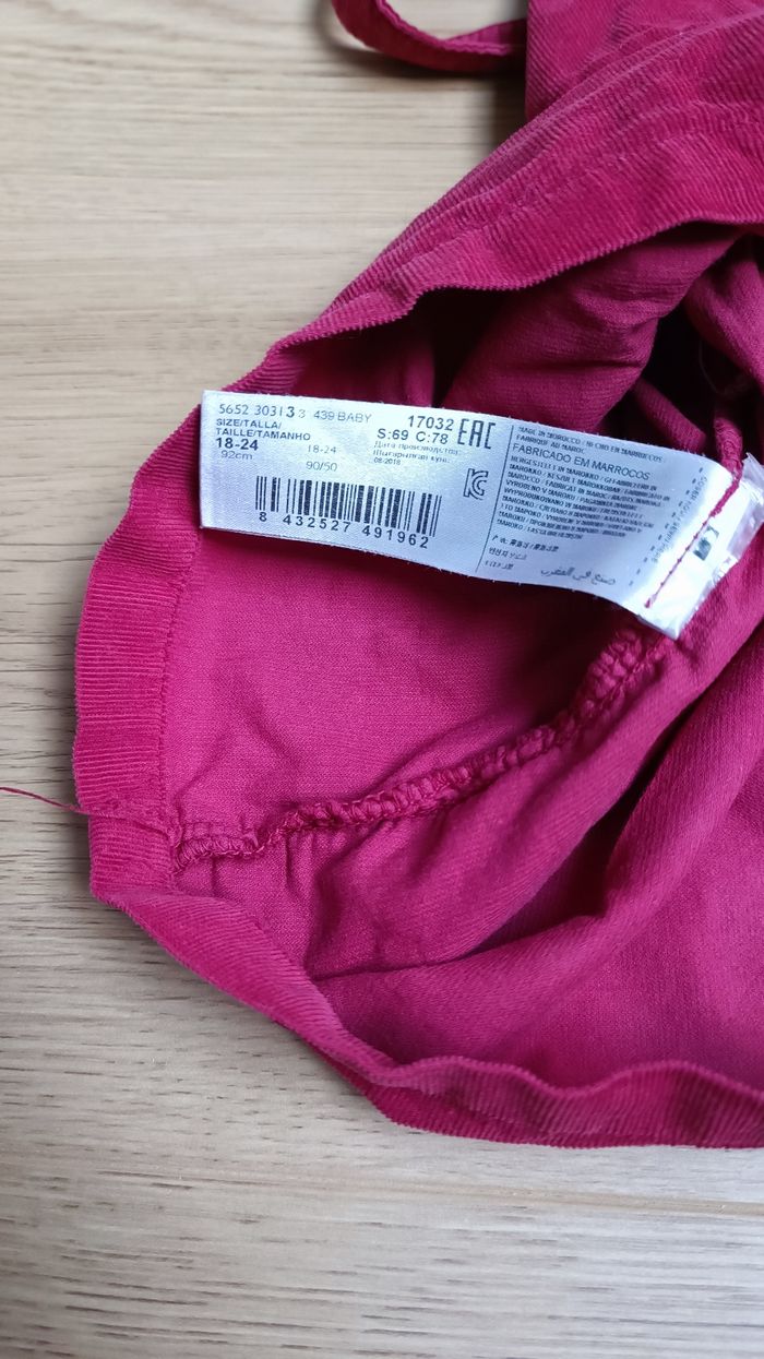 Robe salopette Mango et t-shirt 18 mois - photo numéro 5