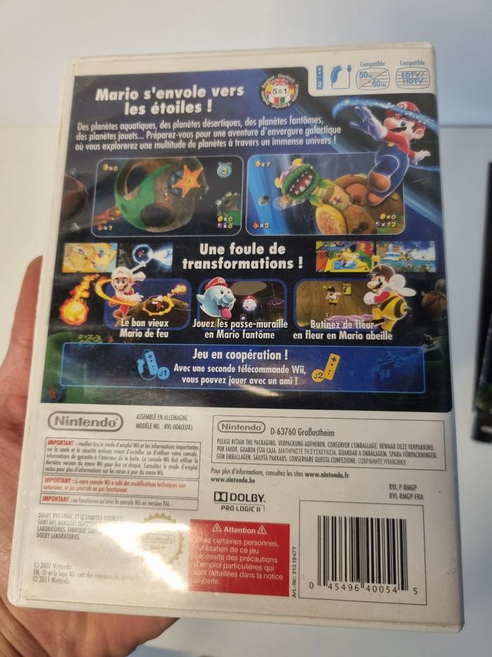 Boite Super Mario Galaxy Wii - photo numéro 2