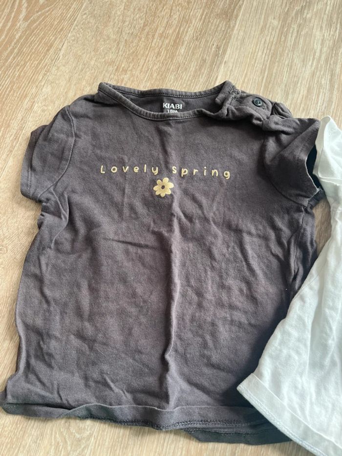 Lot de 2 tee shirt 18 mois kiabi et gemo - photo numéro 2