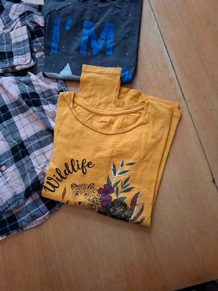 Lot manches longues chemise et t shirt - photo numéro 2