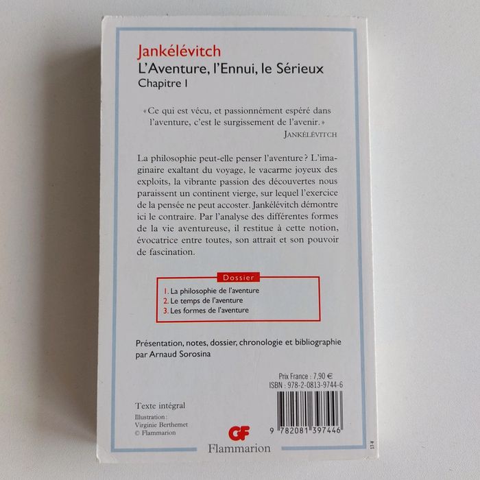 Livre - L'aventure, l'ennui, le sérieux - photo numéro 2