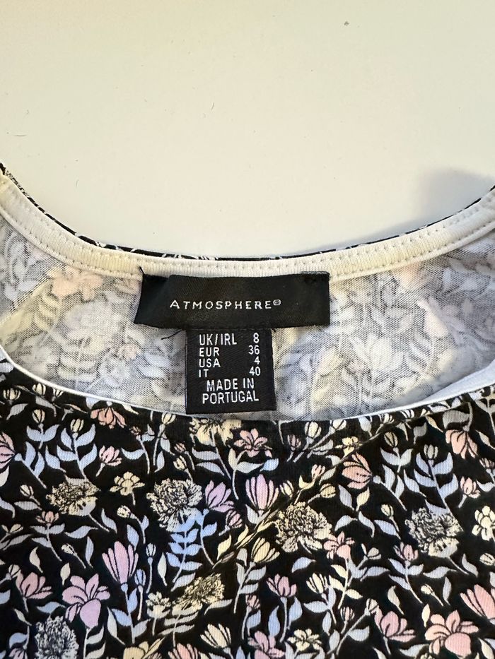 Débardeur noir à fleurs - taille S - Primark - photo numéro 2