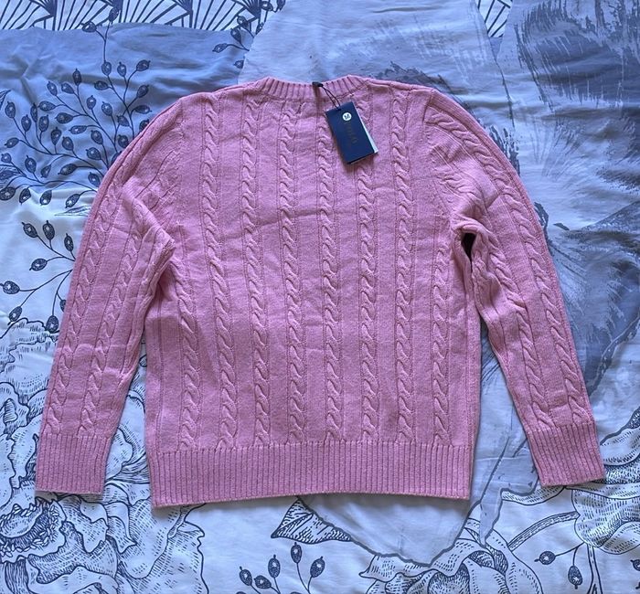 Pull Torsadé Rose - Taille S - photo numéro 2