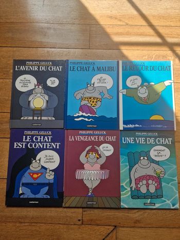 Lot de 6 bd le chat