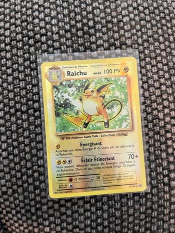 Carte Pokémon raichu