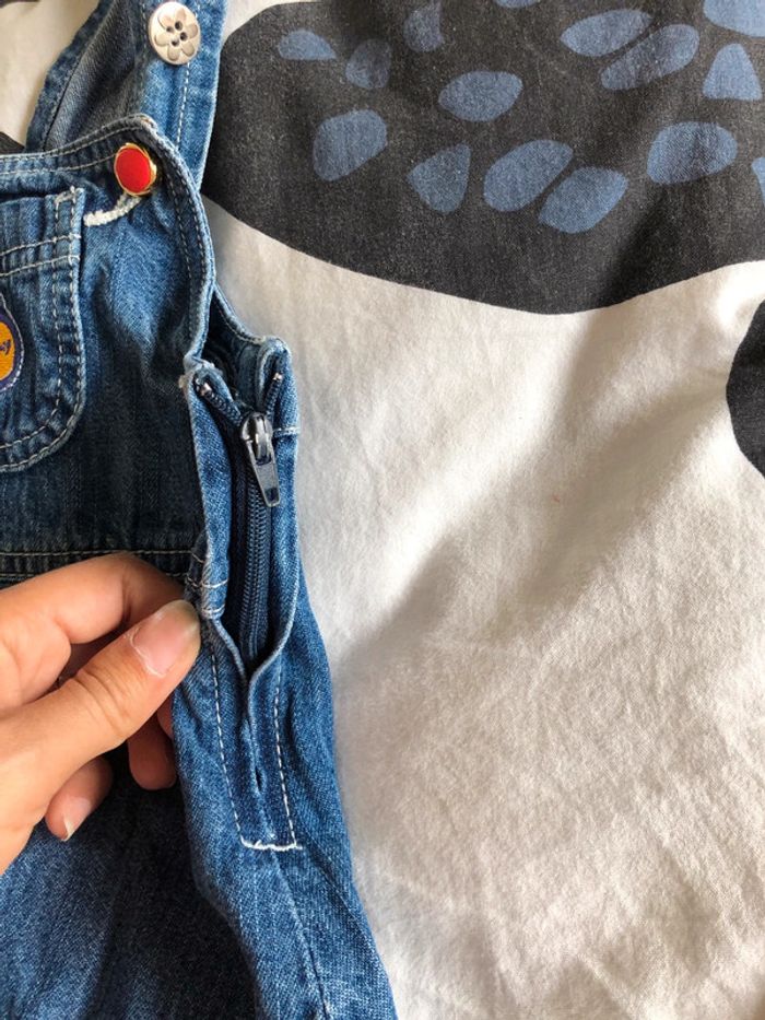 Salopette jupe Winnie en jeans 3 ans - photo numéro 5