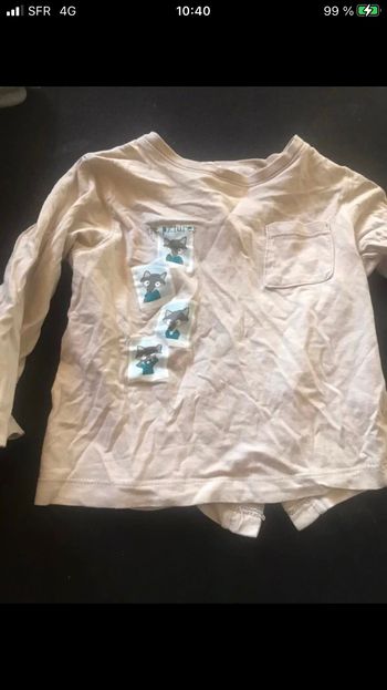 T-shirt manches longues 12 mois