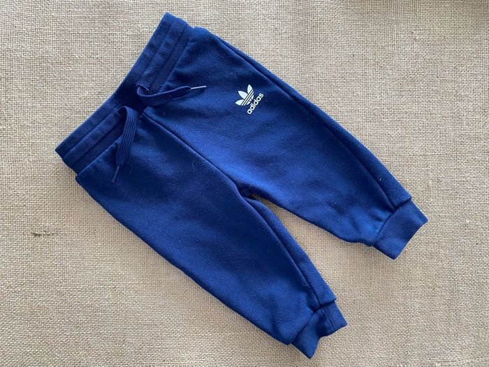 Ensemble Sweat et pantalon bleu foncé  9-12 mois Adidas - photo numéro 4